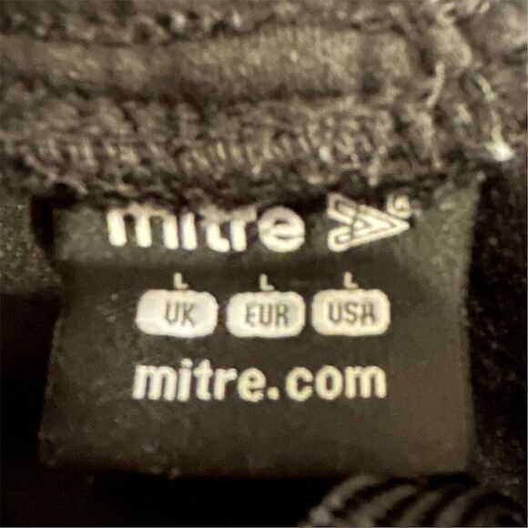 Mitre Men's Black Fleece Jogger Sweatpants Size L Casual Tapered Fit - Picture 7 of 12